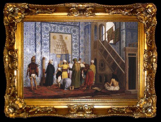 framed  Jean - Leon Gerome The Blue Mosque, ta009-2